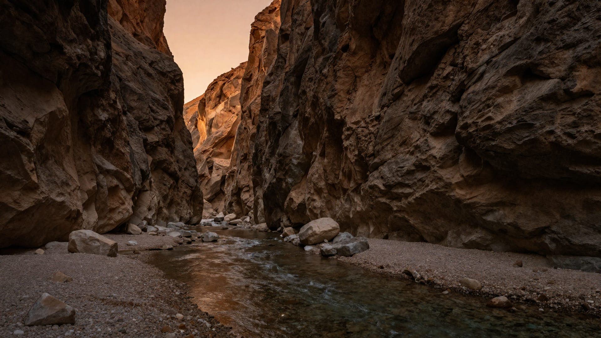 Le pareti rosse verticali delle gole del Todra sopra un fiume orlato di palme